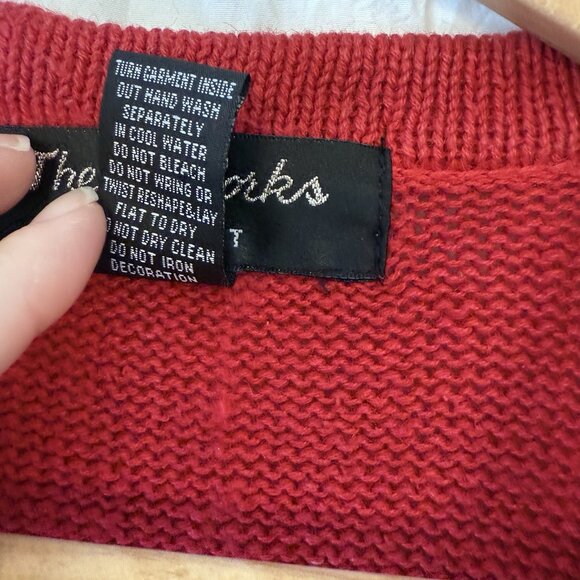 Theme Works Kikit Women XL Christmas Sweater Vest Vintage Red Holiday Snowman - Picture 6 of 10